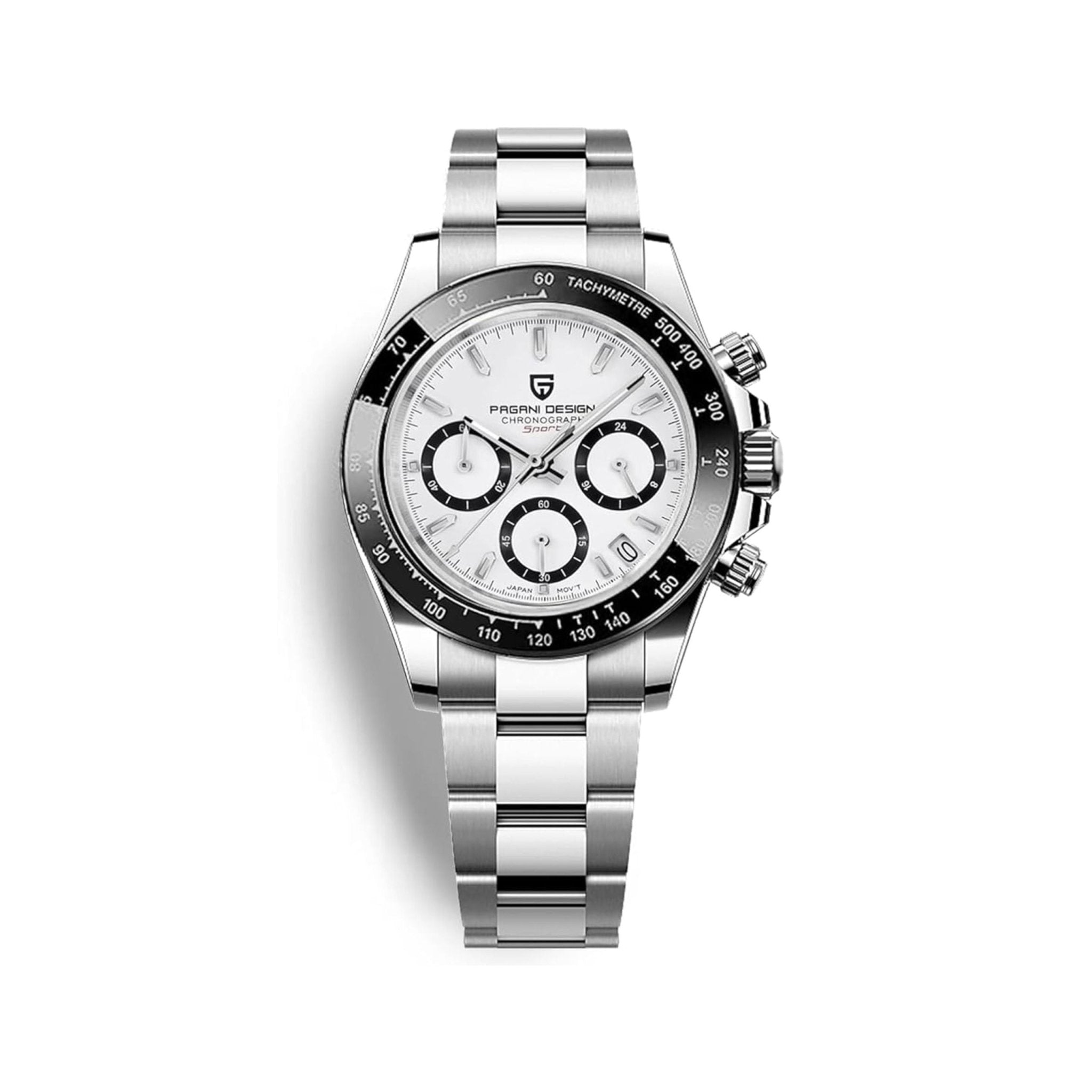 PAGANI DESIGN Men’s Chronograph Sport Watch – White - STOORE.AE | ستور الامارات